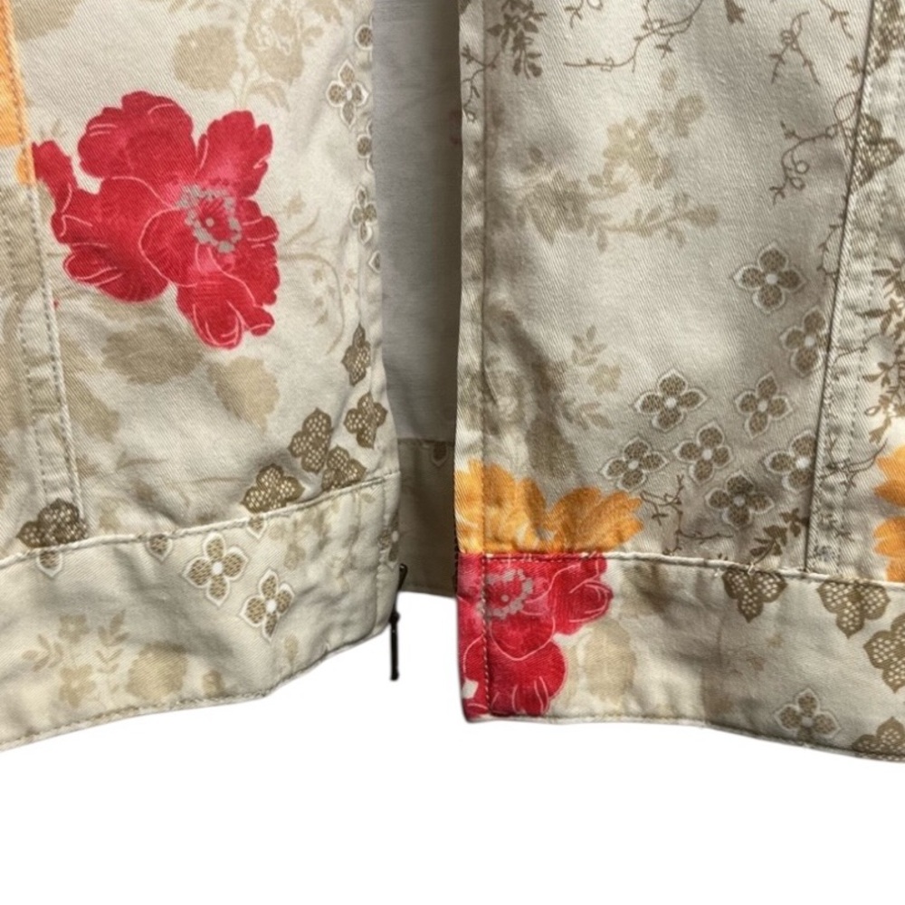 Geoffrey Beene Cream Floral Jacket - Picture 4 of 8
